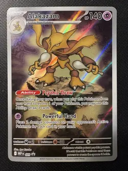 2025 Pokemon Mega Evolution Alakazam BLACK STAR PROMO HOLO Card 009! - Image 1