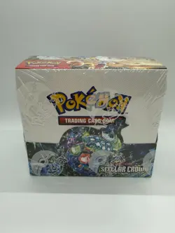 Pokemon TCG Stellar Crown Booster Box - Factory Sealed (36 Packs) - Image 1