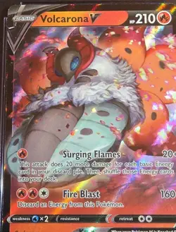 Volcarona V Pokemon 2021 Evolving Skies 021/203 Holo Graded Catd CGC 10 - Image 2