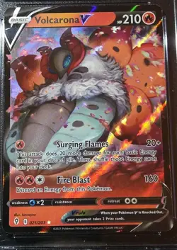 Volcarona V Pokemon 2021 Evolving Skies 021/203 Holo Graded Catd CGC 10 - Image 4