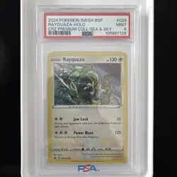 2024 POKEMON SWSH PROMO CROWN ZENITH PREMIUM COLLECTION #029 RAYQUAZA-HOLO PSA 9 - Image 1