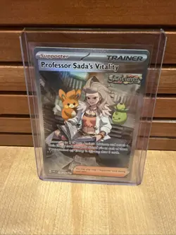 Professor Sada's Vitality Trainer Pokemon TCG Paradox Rift Full Art 256/182 - Image 1