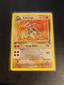 Pokemon TCG Kabutops Fossil 24/62 1st Edition Non Holo Rare LP/MP - Image 3