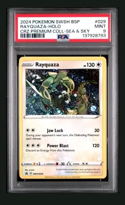 Rayquaza 029 PSA 9 2024 Pokemon Crown Zenith Premium Collection Sea and Sky - Image 1