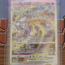Pokemon Mewtwo VSTAR GG44/GG70 Crown Zenith Galarian Gallery Ultra Rare Holo - Image 1
