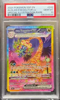 PSA 10 Alolan Exeggutor ex 242/191 SIR Surging Sparks SSP Pokemon - Image 1