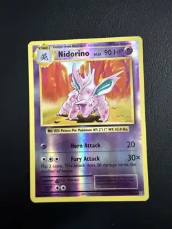 Pokemon TCG- Nidorino- 44/108- Reverse Holo Rare- XY Evolutions- NM - Image 1