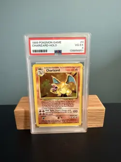 1999 Pokemon Base Set Charizard 4/102 Holo Rare PSA 4 - Image 1