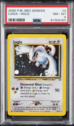 2000 POKEMON NEO GENESIS #9 LUGIA-HOLO PSA 8 - Image 1