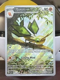 Vibrava Pokemon TCG Scarlet & Violet Surging Sparks 206/191 Illustration Rare - Image 2
