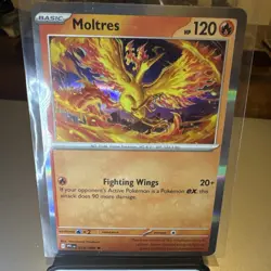 Pokemon TCG Mega Evolution Phantasmal Flames Moltres 014/094 Holo Rare NM - Image 1