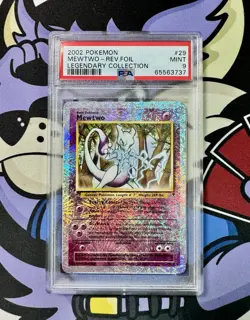 Mewtwo 29/110 Legendary Collection Reverse Holo PSA 9 MINT WOTC Pokemon - Image 1