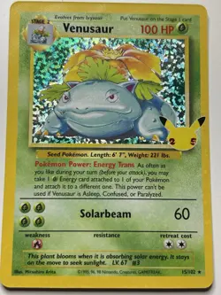 Pokemon Venusaur 15/102 Celebrations Classic Collection Ultra Rare Holo NM - Image 1