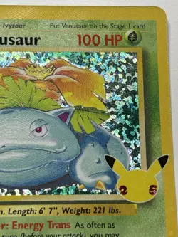 Pokemon Venusaur 15/102 Celebrations Classic Collection Ultra Rare Holo NM - Image 4