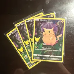 Pikachu 005/025 Pokemon Celebrations 25th Anniversary Holo Rare Full Art TCG X4 - Image 1