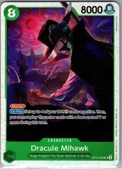 Dracule Mihawk OP12-030 Legacy of the Master - One Piece Card Game - NM - Image 1