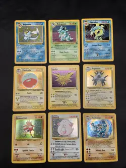 Vintage Pokemon Card Rare Holo Lot 1999 WOTC Era Base Set, Jungle, Fossil MP/HP - Image 1