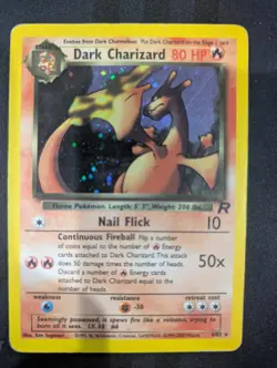 Dark Charizard 4/82 Team Rocket Unlimited Holo Rare Pokemon Card Condition Shown - Image 1