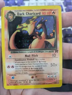 Dark Charizard 4/82 Team Rocket Unlimited Holo Rare Pokemon Card Condition Shown - Image 3
