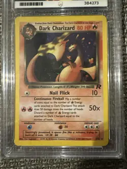 Dark Charizard Holo Rare 4/82 ACE 5 Team Rocket 2000 Set Pokemon Trading Card NM - Image 3