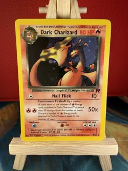 Dark Charizard 4/82 Holo Rare Team Rocket Vintage Card WOTC Pokemon TCG - Image 1
