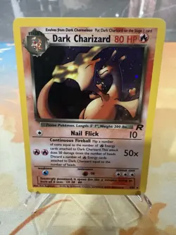 Dark Charizard 4/82 Team Rocket Unlimited Holo Rare Pokemon Card Light-play TCG - Image 1
