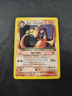 Pokemon Card Dark Charizard 4/82 Team Rocket WOTC Holo Rare - Image 1
