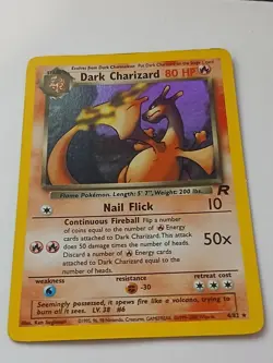Dark Charizard 4/82 Team Rocket Unlimited Holo Rare Pokemon Card Light-play TCG - Image 1