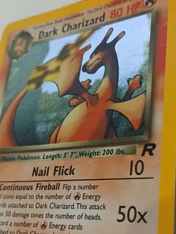 Dark Charizard 4/82 Team Rocket Unlimited Holo Rare Pokemon Card Light-play TCG - Image 3