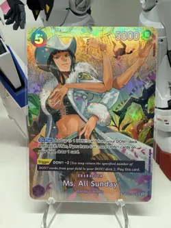 Ms. All Sunday (SP) OP04-064 Wings of The Captain Foil English One Piece TCG NM - Image 1