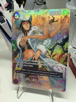 Ms. All Sunday (SP) OP04-064 Wings of The Captain Foil English One Piece TCG NM - Image 2