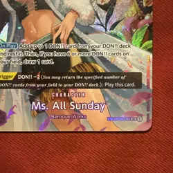 One Piece TCG Ms. All Sunday SP Wings of the Captain OP04-064 Listing 1 NM - Image 4