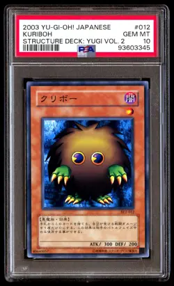 PSA 10 Gem Mint Kuriboh SY2-012 Structure Deck Yugi Vol 2 2003 Japanese Graded - Image 1