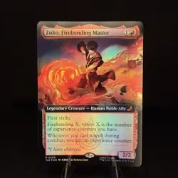 Zuko, Firebending Master (Extended Art) MTG Avatar: The Last Airbender Foil NM - Image 1