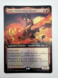 Zuko, Firebending Master (Extended Art) MTG Avatar: The Last Airbender Foil NM - Image 3