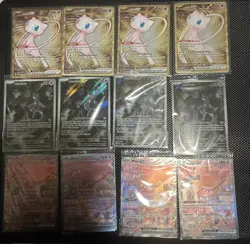 4x Pokemon TCG 151 UPC Promo Set Mew EX 053, Mewtwo 052 Sealed, Metal Mew 205 NM - Image 1