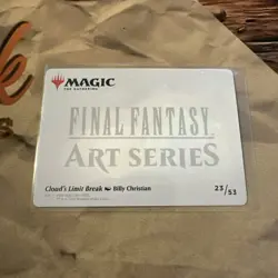 Cloud's Limit Break Art Card (Gold-Stamped Signature) Art Series: Final Fantasy - Image 2