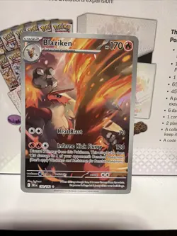 Pokemon Blaziken 192/182 Illustration Rare Destined Rivals TCG Card Near Mint - Image 1