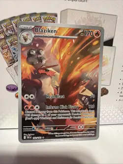 Pokemon Blaziken 192/182 Illustration Rare Destined Rivals TCG Card Near Mint - Image 3