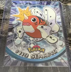 SEAKING #119 - SILVER Non Holo - Topps Blue Logo - TV Animation - POKEMON CARD - Image 1