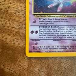 MEW Pokemon Card - WOTC Promo - Black Star - #9 - HOLO - Image 5