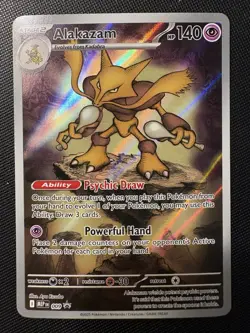 2025 Pokemon Mega Evolution Alakazam 009 BLACK STAR PROMO HOLO! HOT CARD! - Image 1