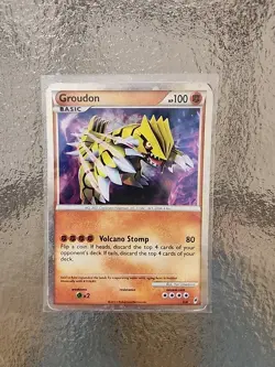 Pokemon TCG Shiny Groudon Call of Legends SL4 Holo Rare Card 2011 - Image 1