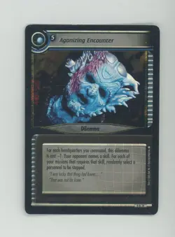 Star Trek 2nd Edition Agonizing Encounter 0D19 Foil Promo Card (No Logo) - Image 1