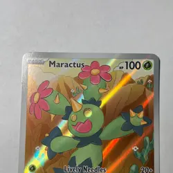Maractus Illustration Rare SV Black Bolt 093/086 NM Holo Pokemon Card TCG IR - Image 2