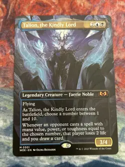 Talion, the Kindly Lord (Borderless) Wilds of Eldraine Regular NM-M Unplayed - Image 1