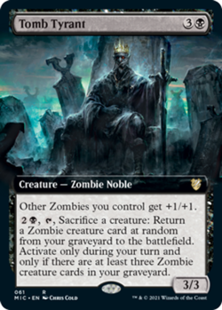 1 x Tomb Tyrant - Extended Art - Commander: Innistrad: Midnight Hunt - NM-Mint - - Image 1