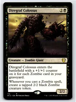 Diregraf Colossus R Commander: Innistrad: Midnight Hunt # 112 NM Normal - Image 1
