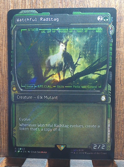 MTG🎇 Watchful Radstag (Showcase) (Surge Foil) Universes Beyond: Fallout❤ - Image 1