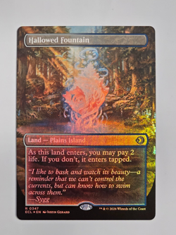 Hallowed Fountain - R0347 Foil (Borderless) Lorwyn Eclipsed - MTG - NM - Image 1